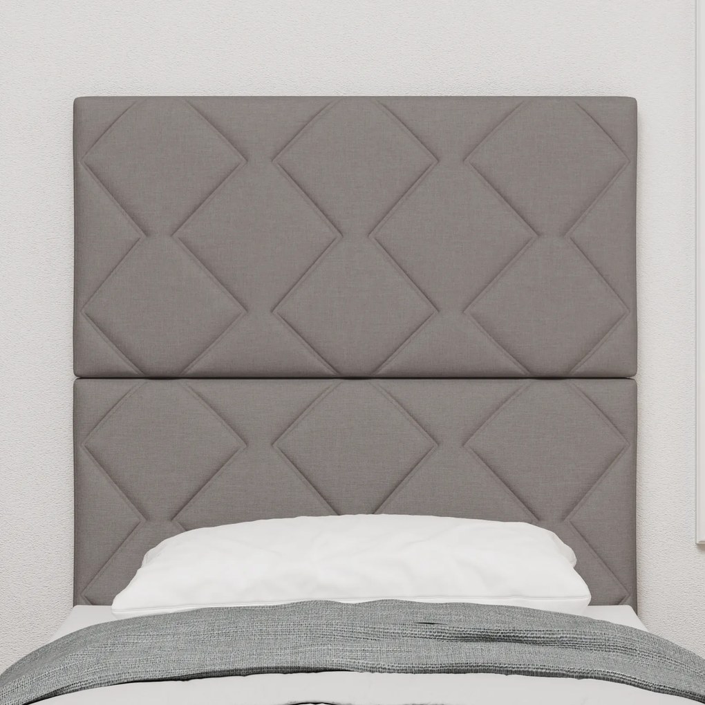 vidaXL Υφασμάτινο Κεφαλάρι Geometric με κεφαλάρι Taupe 80 cm ύφασμα