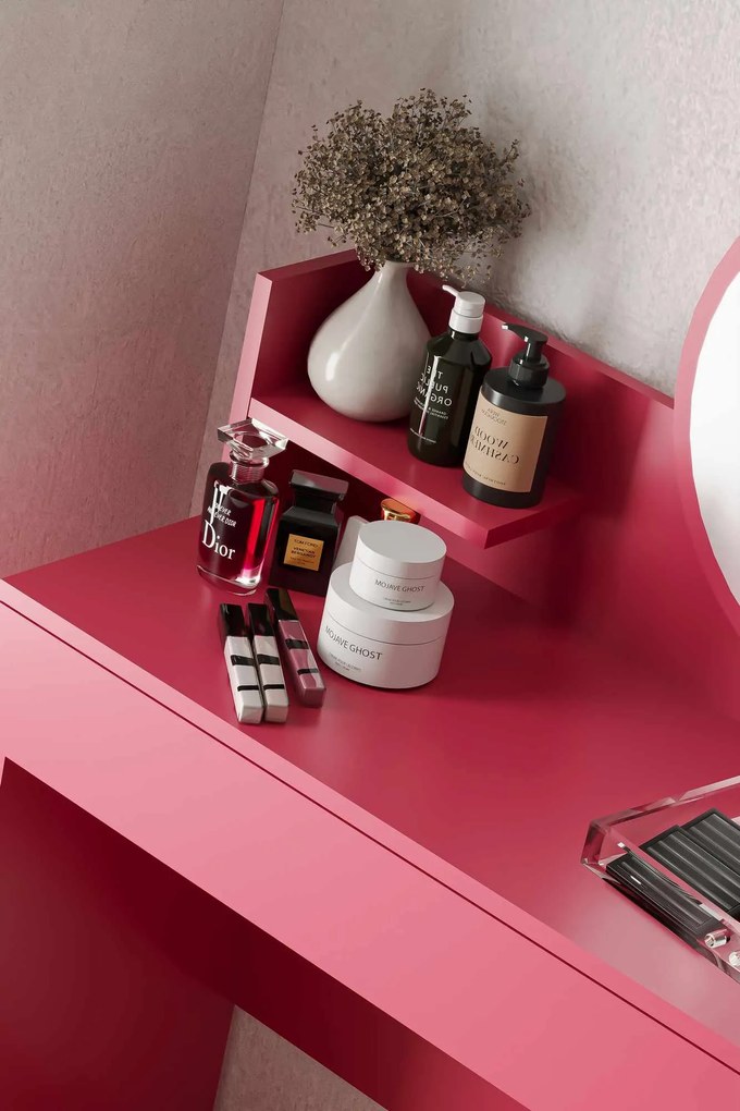 Make-Up Table Harmony Mini Round - Raspberry Raspberry
