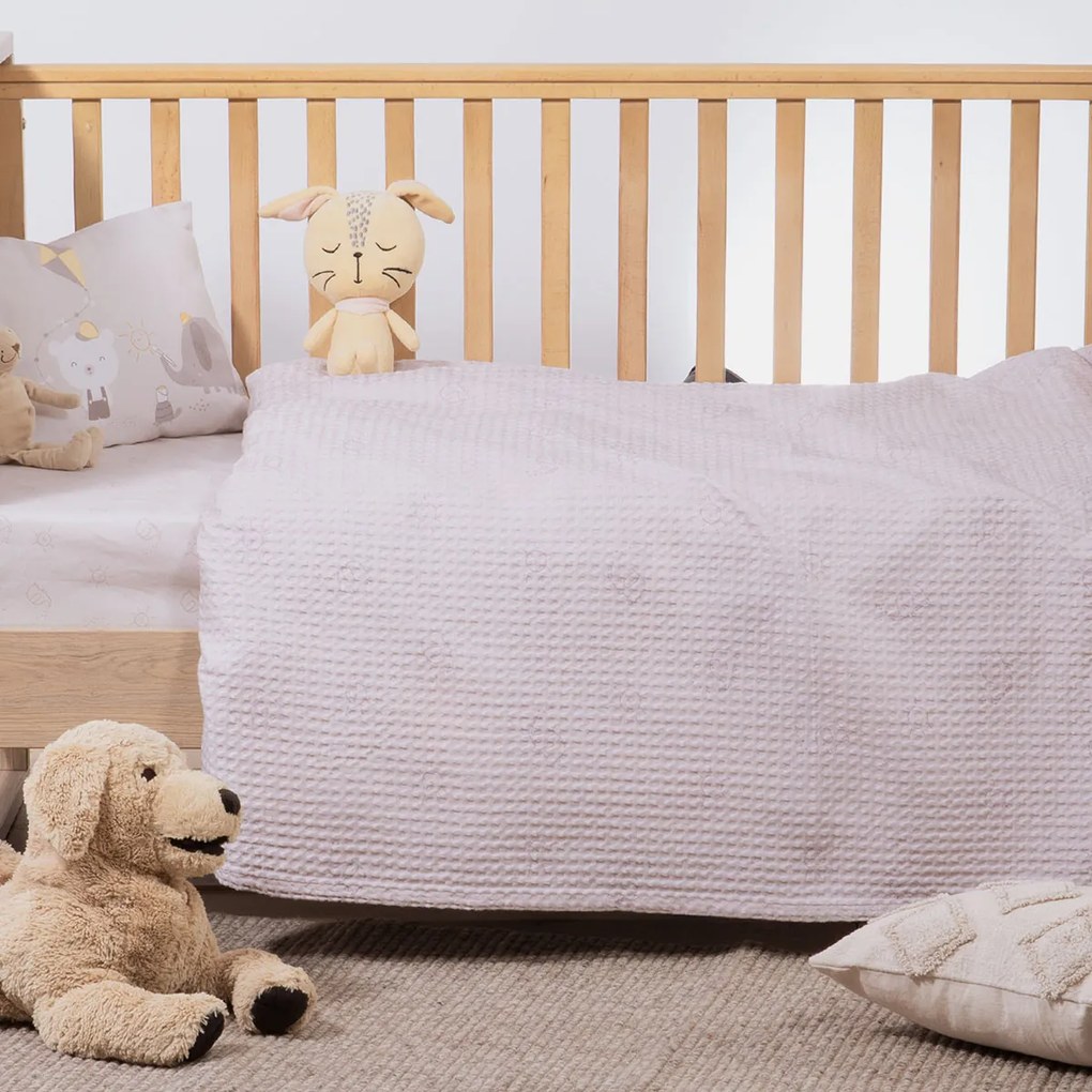 Κουβέρτα Πικέ Αγκαλιάς (80x110) Nef-Nef Homeware Happy Days