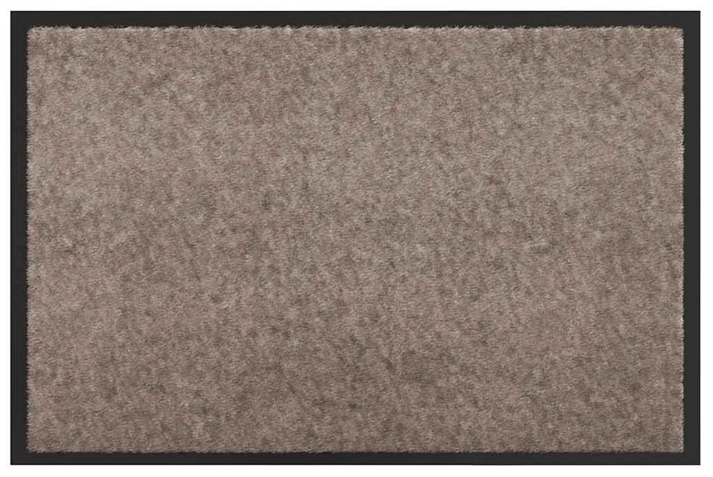 vidaXL Χαλάκι Εξώπορτας Μπεζ 60 x 40 x 1.2 εκ. Ύφασμα τέντι