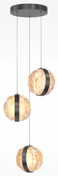 Κρεμαστό Φωτιστικό Οροφής LED 15W Μαύρο Dimmable Εφέ Misterio MOD379PL-L17B2.7K Maytoni-MOD379PL-L17B2.7K-Μαύρο MOD379PL-L17B2.7K