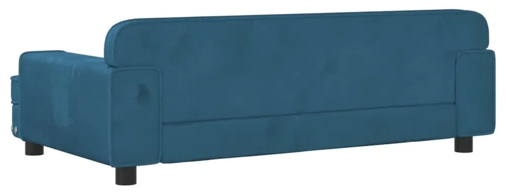 Κρεβάτι Σκύλου Μπλε 90 x 53 x 30 εκ. Βελούδινο - Μπλε