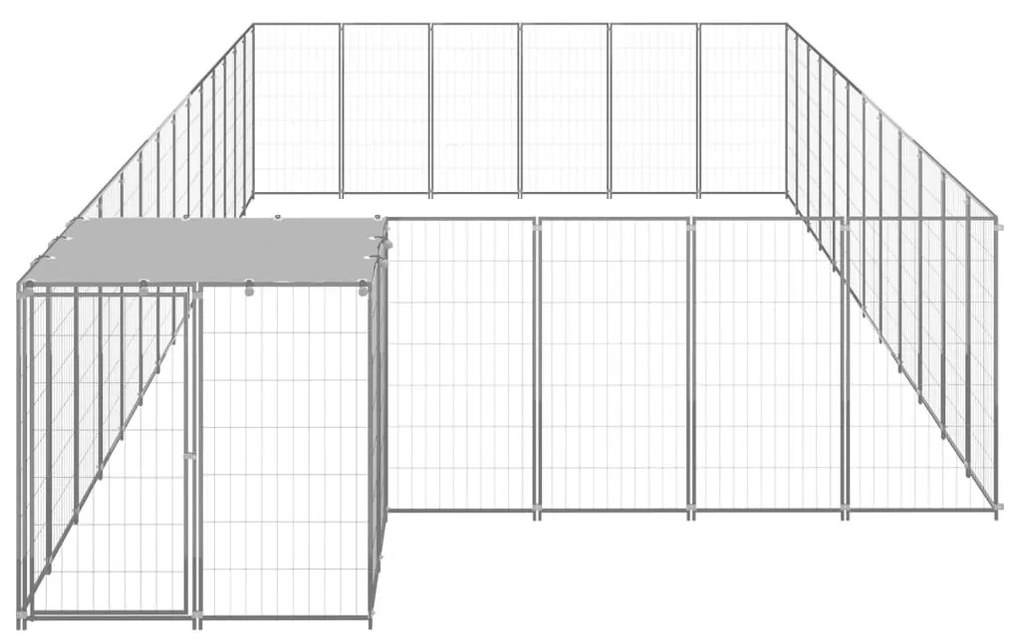 Σπιτάκι Σκύλου Ασημί 22,99 μ² Ατσάλινο - Ασήμι