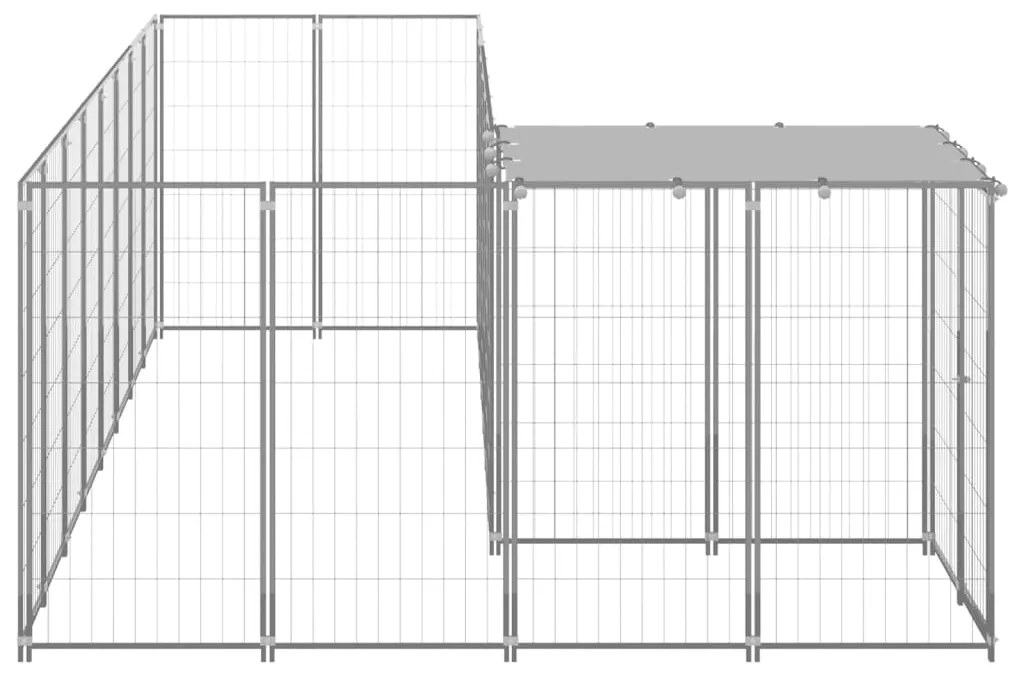 Σπιτάκι Σκύλου Ασημί 6,05 μ² Ατσάλινο   - Ασήμι