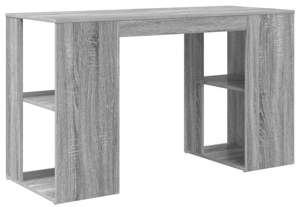vidaXL Γραφείο Γκρίζο Σονομα 130 x 50.5 x 75 εκ Επεξεργασμένο ξύλο