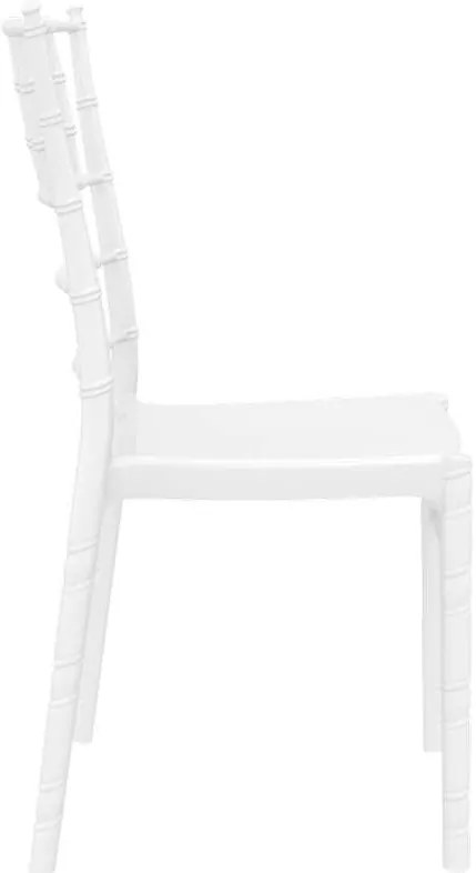 KAPEKΛA CHIAVARI GLOSSY WHITE 45X51X91εκ. (Σετ 4 ΤΕΜ)