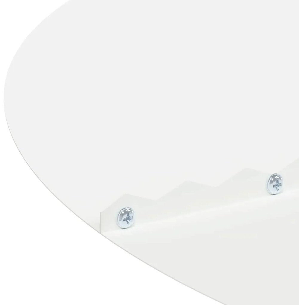 vidaXL Flat Δαχτυλίδι Δέντρου, 5 τεμ, Λευκό, Ø90/120 εκ, Χάλυβας.