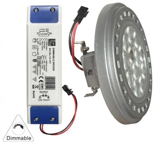 Λάμπα LED ισχύος 13W AR111 ντιμαριζόμενη LUMEN 13-111309