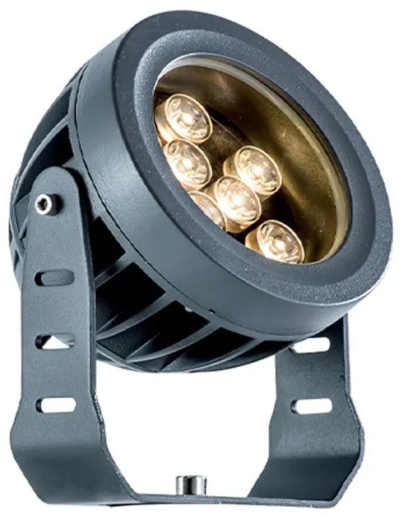 Προβολέας Led Δαπέδου Ermis 4205100 LED 10W 3000K 736Lm 13x19,5cm Dark Grey Viokef
