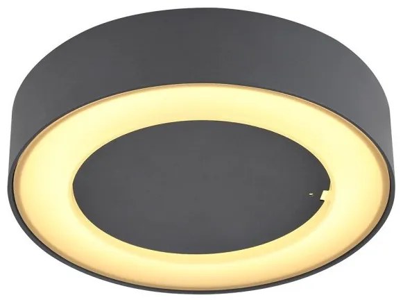 Πλαφονιέρα Φωτιστικό Οροφής LED 12W Ανθρακί IP54 Sura 32136D Globo Lighting-32136D-Ανθρακί 32136D
