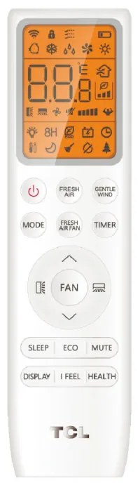 Κλιματιστικό Inverter TCL FreshIN 3.0 TAC-12CHSD/FCI, 12000 BTU, 40 m2, A+++, Wi-Fi, Φωνητικός έλεγχος, Έξυπνες λειτουργίες, Super Turbo Start, iFeel, FreshIN+, ECO, Λευκό