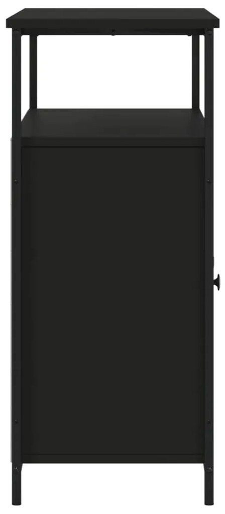 vidaXL Μπουφές Μαύρος 100x35x80 εκ. από Επεξεργασμένο Ξύλο