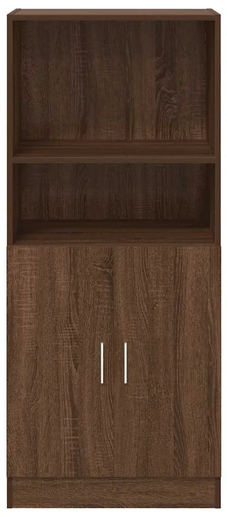 Ντουλάπι Κουζίνας Καφέ δρυς 57x41,5x131,5 εκ. Επεξεργ. Ξύλο - Καφέ