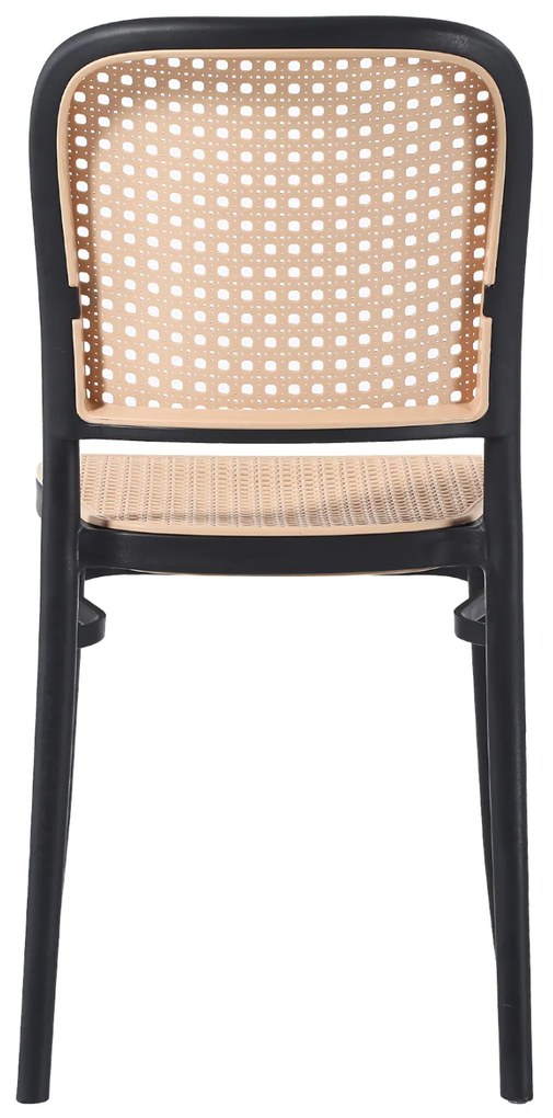 ΚΑΡΕΚΛΑ ΠΟΛΥΠΡΟΠΥΛΕΝΙΟΥ FLOW HM5937.02 ΜΑΥΡΗ ΜΕ ΜΠΕΖ ΚΑΘΙΣΜΑ ΚΑΙ ΠΛΑΤΗ 41x49x102Υεκ.