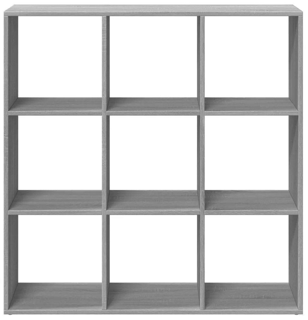 vidaXL Βιβλιοθήκη/Διαχωριστικό Χώρου Γκρι 102x29x103,5 εκ. Επεξ. Ξύλο