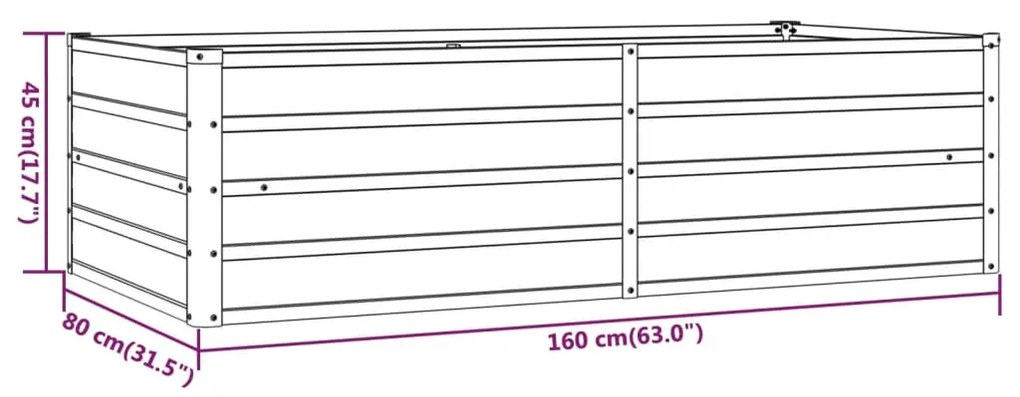 ΖΑΡΝΤΙΝΙΕΡΑ ΓΚΡΙ 160X80X45 ΕΚ. ΑΝΘΕΚΤΙΚΟ ΑΤΣΑΛΙ 151958