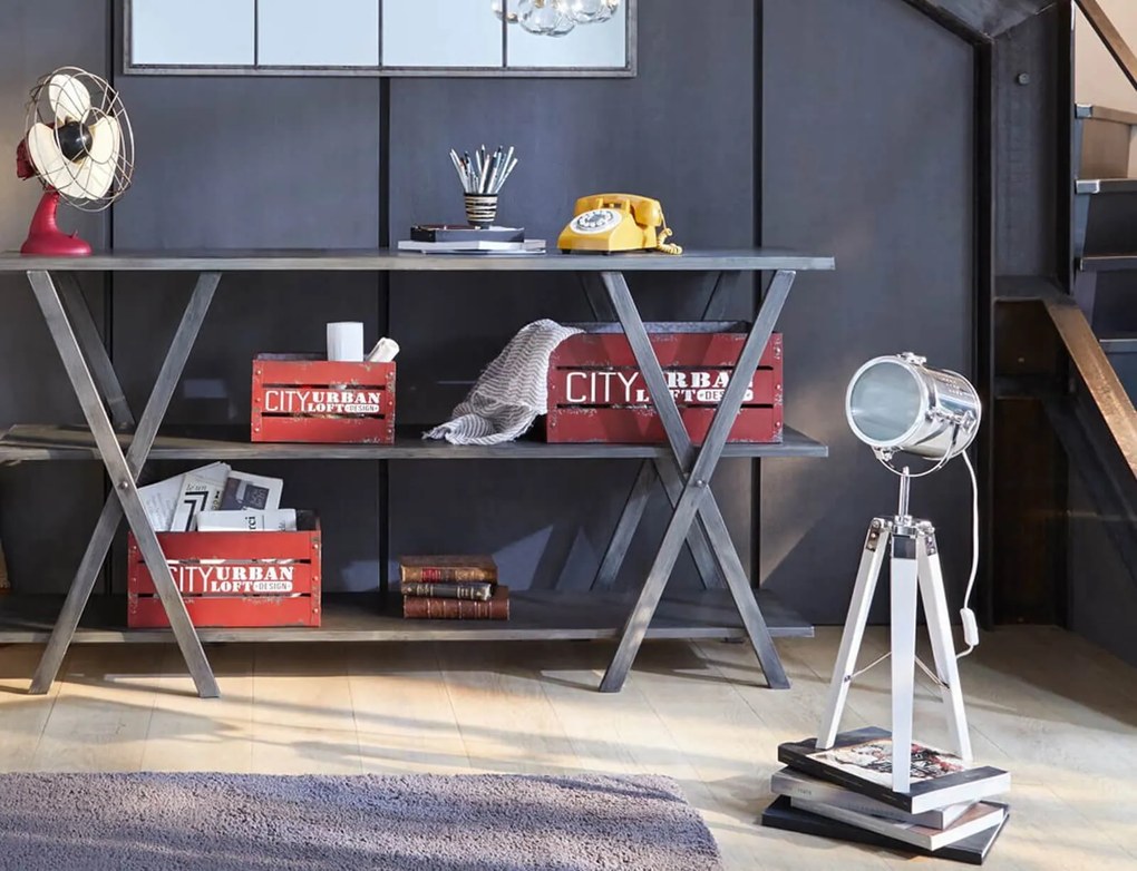 Επιτραπέζιο Φωτιστικό Ebor Atmosphera με λαμπτήρα E14 και διαστάσεις 32x29x68cm - Black