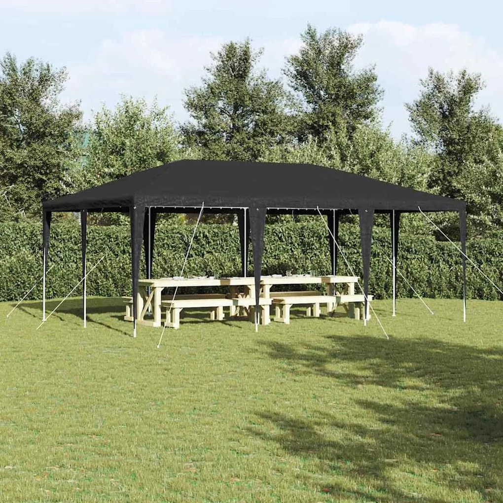vidaXL Σκηνή Πάρτυ Γκρι και Λευκό 600 x 400 x 266 εκ