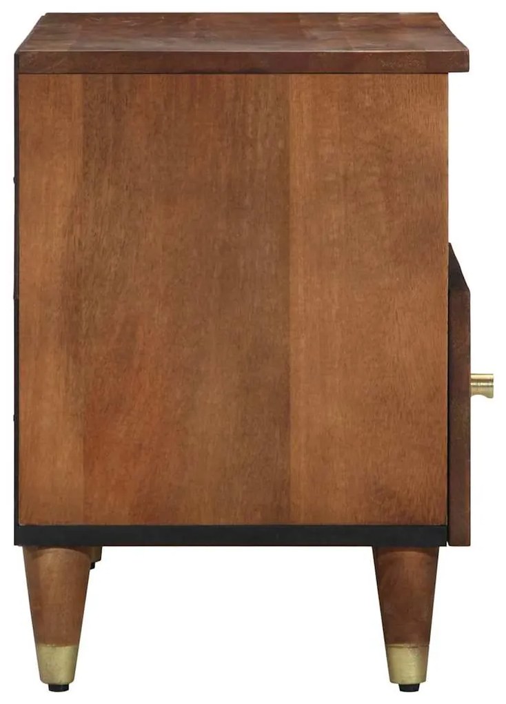 vidaXL Ντουλάπα Τηλεόρασης Καφέ 80 x 33.5 x 46 εκ. Μασίφ ξύλο μάνγκο