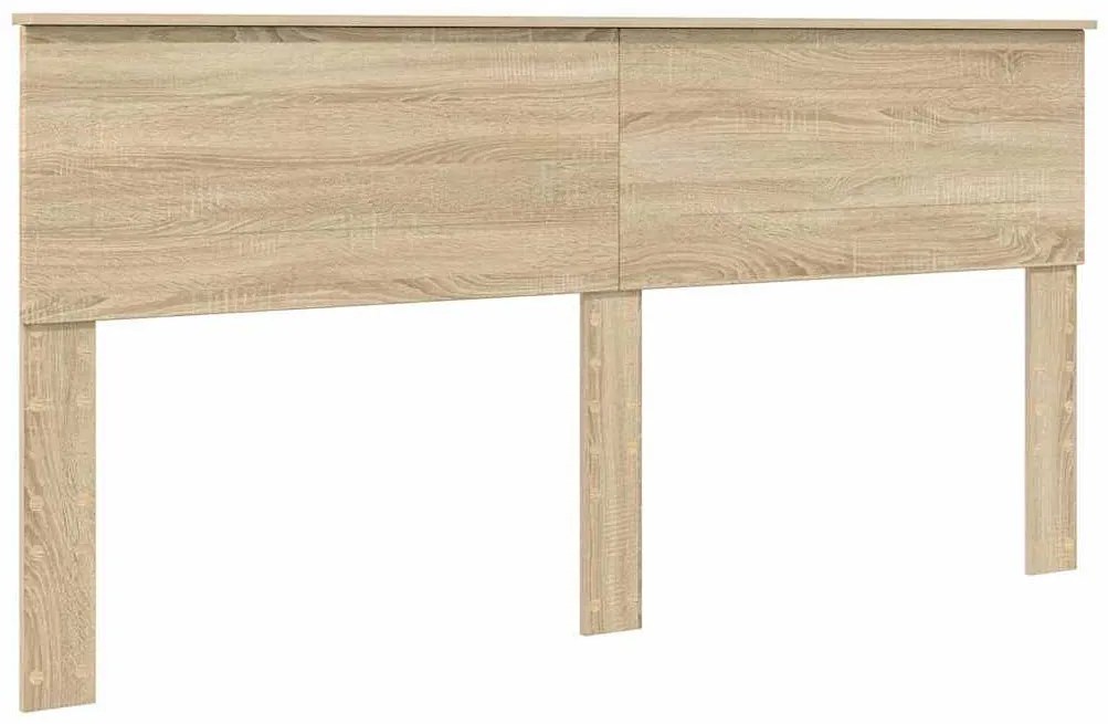 vidaXL Κεφαλάρι με κεφαλάρι Δρύς Sonoma 200 cm Επεξεργασμένο ξύλο