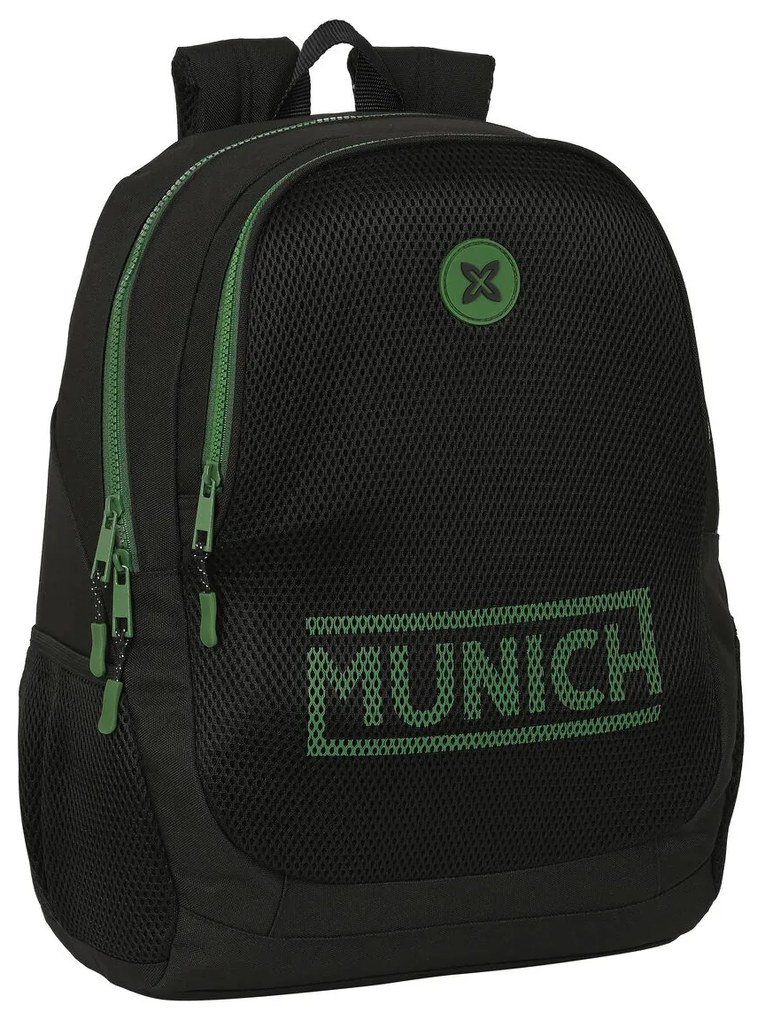 Σχολική Τσάντα Munich Caviar Μαύρο 32 x 44 x 16 cm