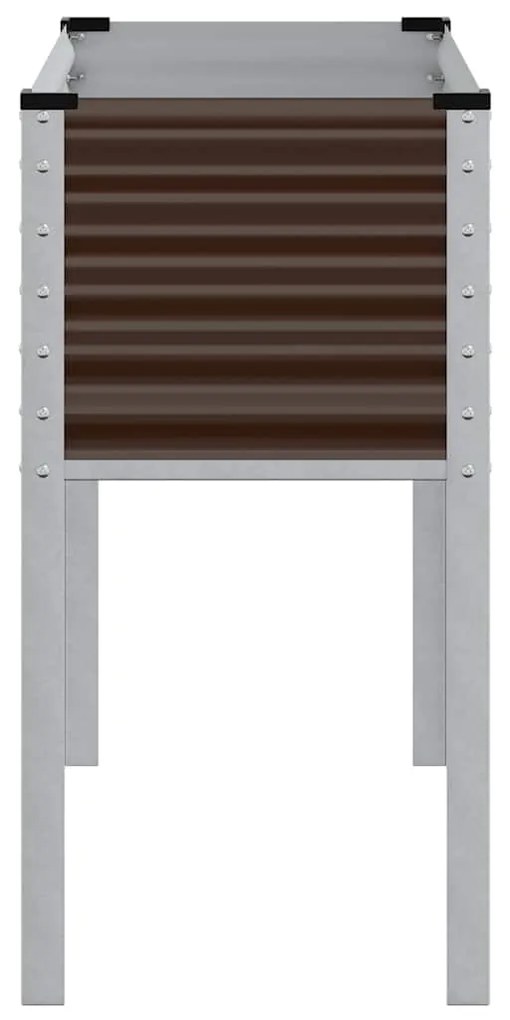 vidaXL Ζαρντινιέρα Κήπου Καφέ 100x45x90 εκ. από Ατσάλι