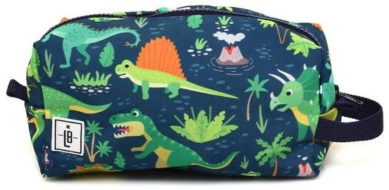 LunchBags Κασετίνα Pouch 28x20cm Χειροποίητο Βαμβακερό Dinos 81490
