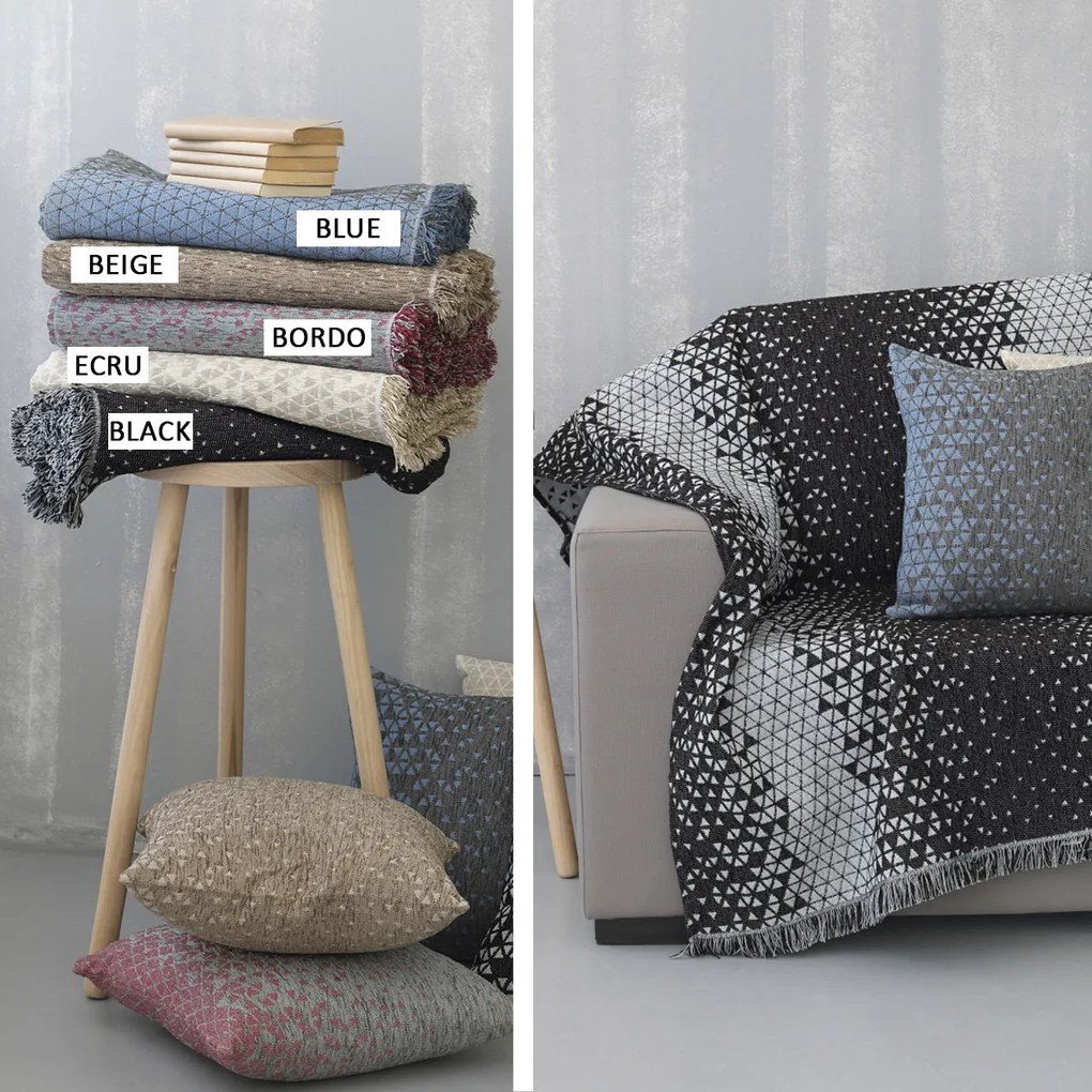 Ριχτάρι Πολυθρόνας (180x180) Palamaiki Triangle Μαύρο