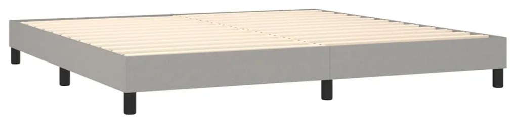 ΚΡΕΒΑΤΙ BOXSPRING ΜΕ ΣΤΡΩΜΑ ΑΝΟΙΧΤΟ ΓΚΡΙ 200X200 ΕΚ. ΥΦΑΣΜΑΤΙΝΟ 3129817