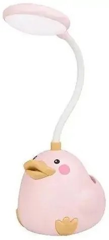 Led Παιδικό Φωτιστικό Γραφείου Duck Ροζ 9x11x33εκ.