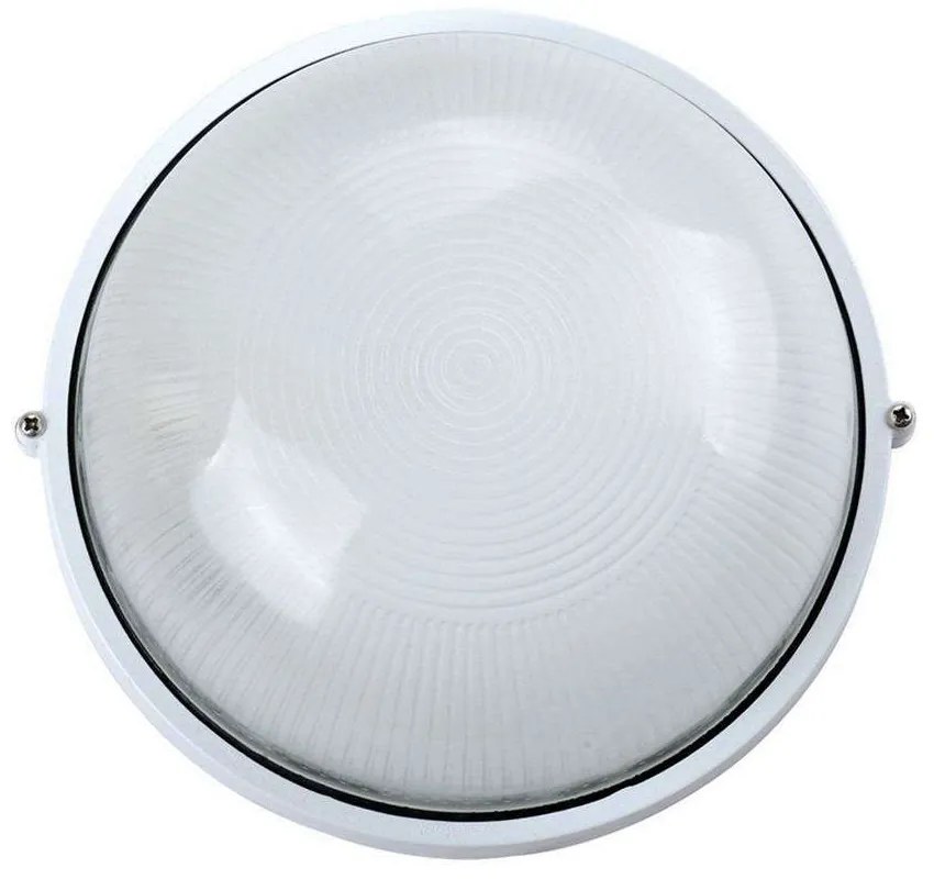 Φωτιστικό Οροφής-Πλαφονιέρα VK/01015/W 19,2x10,7cm 60W E27 IP44 White VKLed Plastic