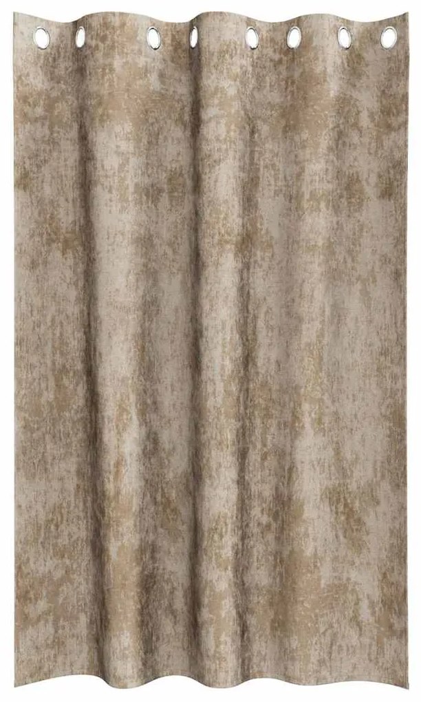 vidaXL Κουρτίνα με κουρτίνες 2 pcs Μπρονζέ 175 x 140 εκ. Βελούδο