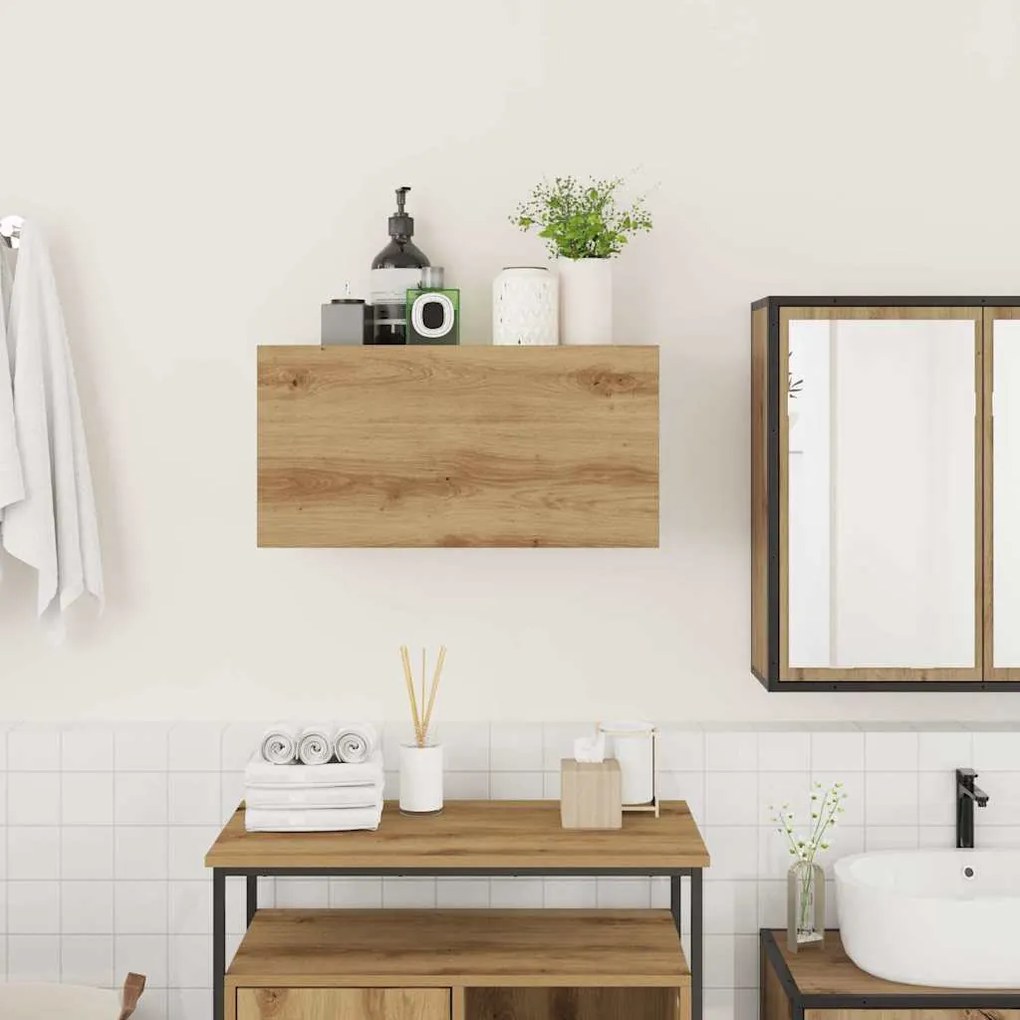 vidaXL Ντουλάπι τοίχου μπάνιου Artisan Oak Κατασκευασμένο ξύλο