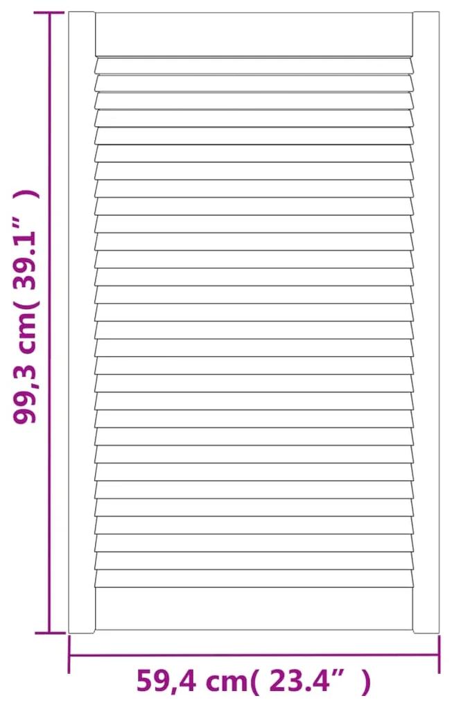 vidaXL Πορτάκια με Περσίδες 4 Τεμ. 99,3x59,4 εκ. από Μασίφ Ξύλο Πεύκου