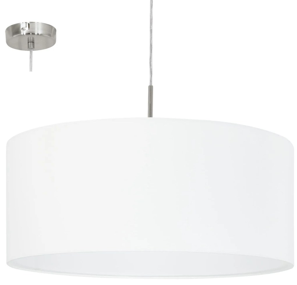 Φωτιστικό Οροφής Pasteri 31575 White Eglo Metal, Fabric