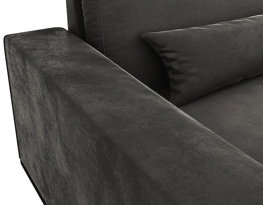 Γωνιακός Καναπές Seattle K102, Γκρι, 280x160x85cm