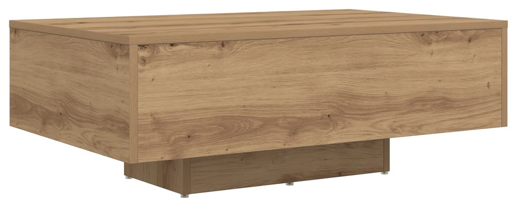 vidaXL Τραπέζι σαλονιού με LED φώτα Artisan Oak 85x55x31 εκ