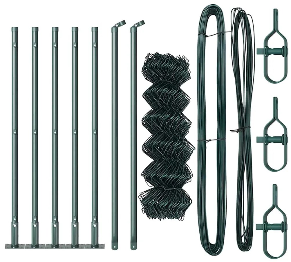 vidaXL Στύλος Περιφράξεων Πράσινο 10 x 0,4 μ (60 x 60 χιλιοστά πλέγμα)