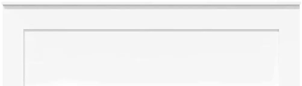 vidaXL Κεφαλάρι με κεφαλάρι Λευκό 160 cm Επεξεργασμένο ξύλο