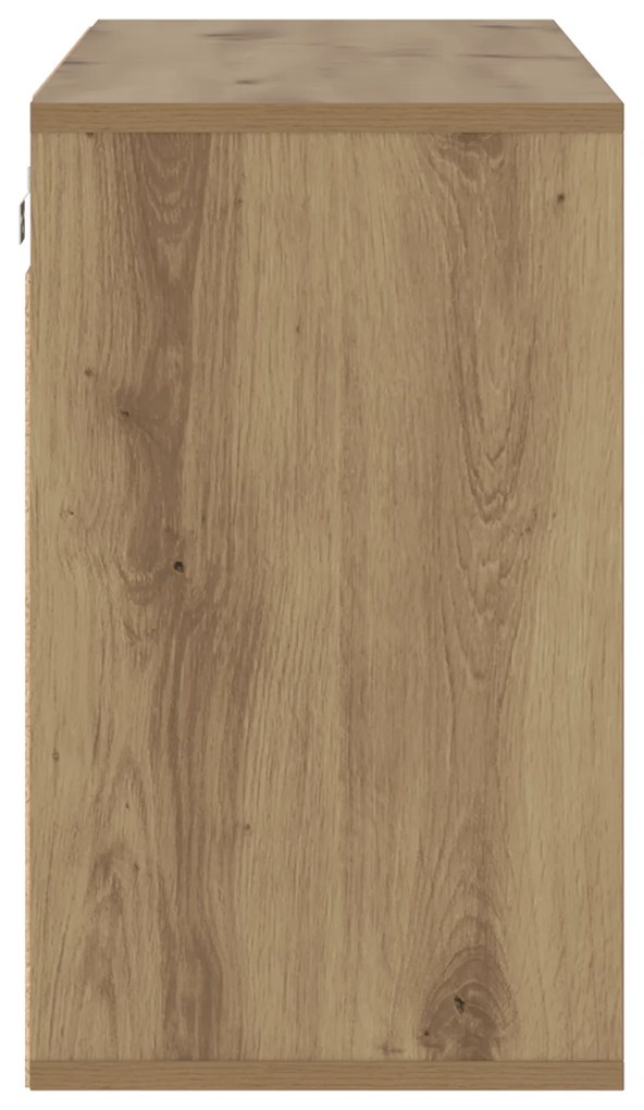 vidaXL Ντουλάπα Παπουτσιών με ράφι artisan δρυς 103x30x51 εκ