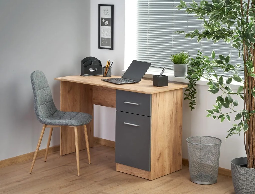 ELMO desk votan oak / antracite DIOMMI V-UA-ELMO-D.WOTAN/ANTRACYT