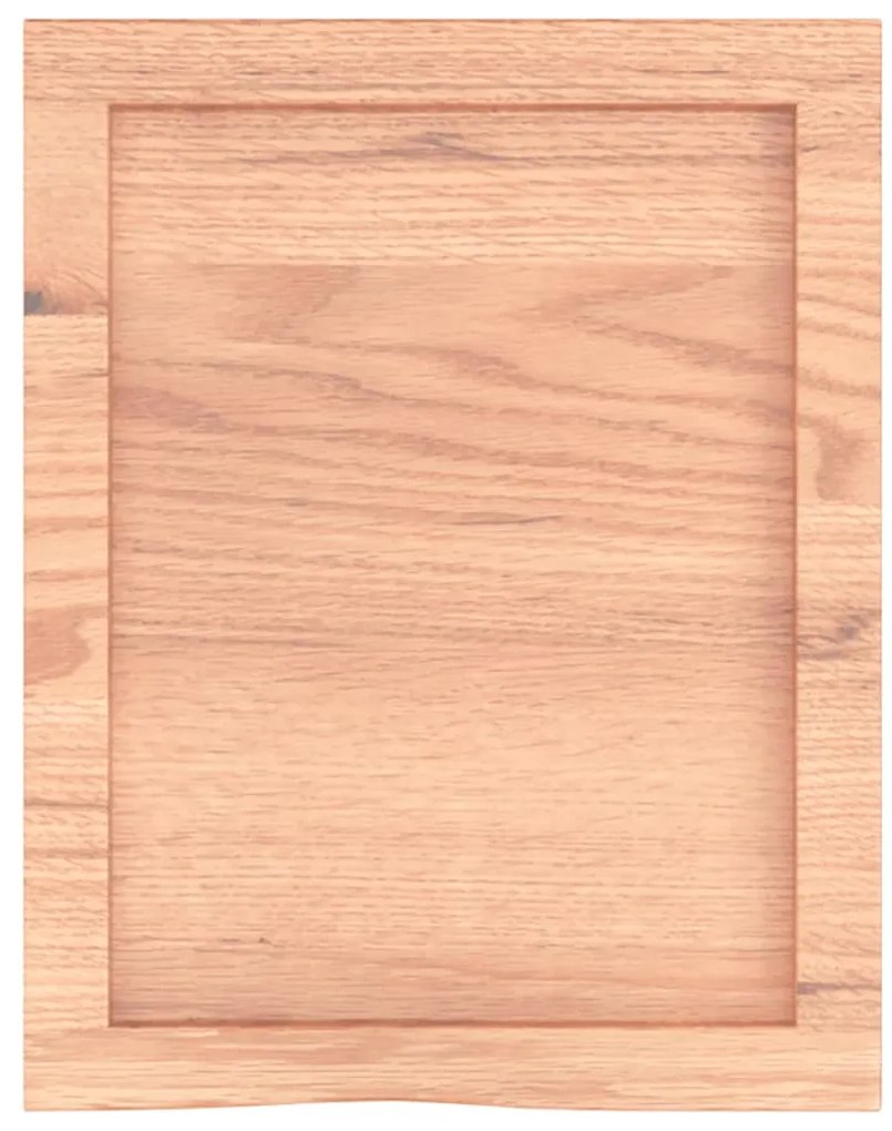 vidaXL Ράφι Τοίχου Ανοιχτό Καφέ 40x50x(2-6)εκ. Επεξ. Μασίφ Ξύλο Δρυός