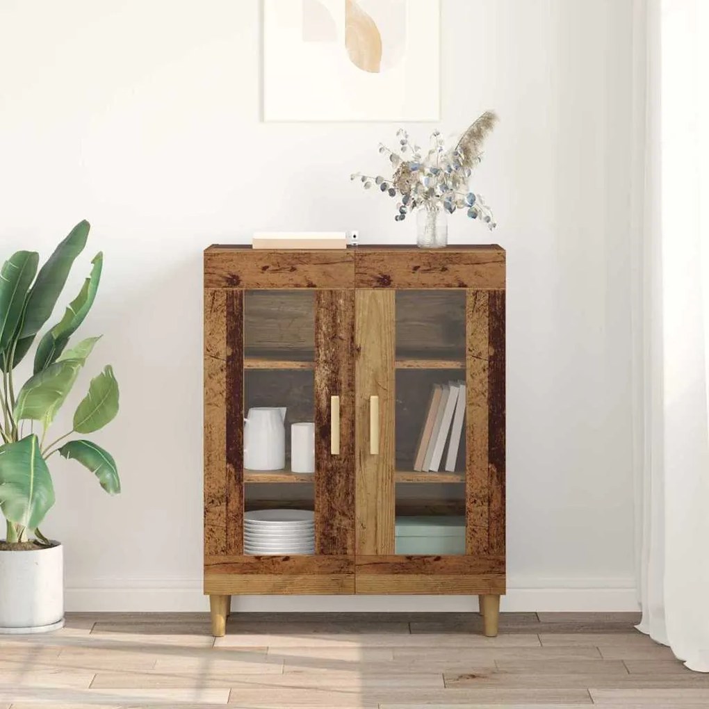 vidaXL Πλαϊνό γραφείο Παλιό Ξύλο 69,5 x 34 x 90 εκ. Επεξεργασμένο ξύλο