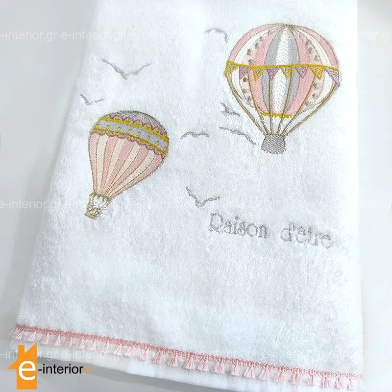 Σετ βρεφικές πετσέτες 2 τμχ - Hot Air Balloon Pink 108108009