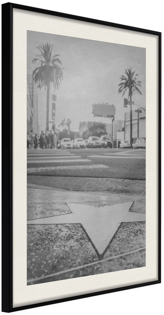 Αφίσα - Walk of Fame - 30x45 - Μαύρο - Με πασπαρτού