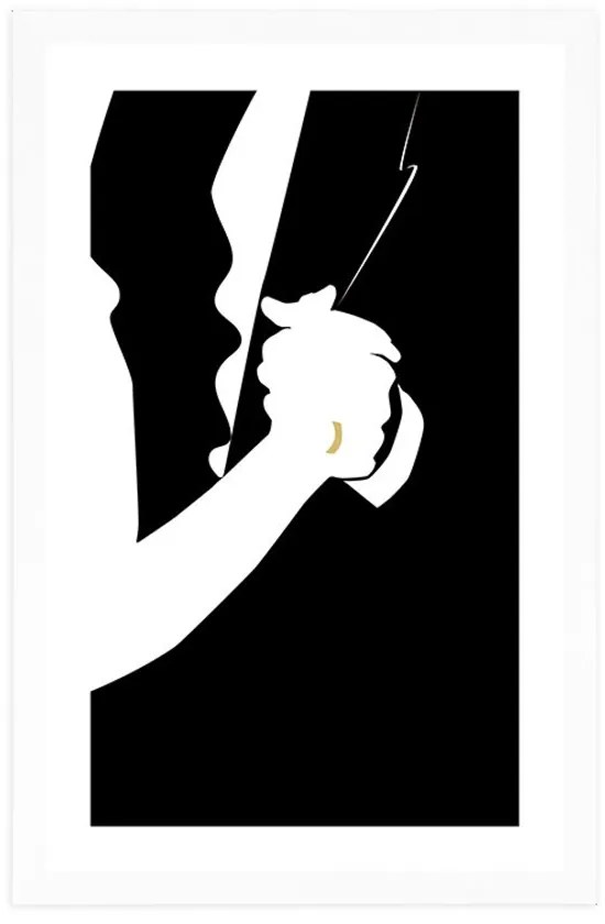 Αφίσα με πασπαρτού Επισφράγιση της αγάπης - 40x60 black