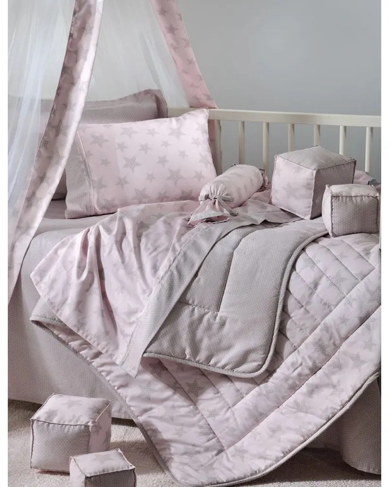 Κουνουπιέρα Κούνιας 775 Pink Down Town 200x500cm 100% Βαμβακοσατέν