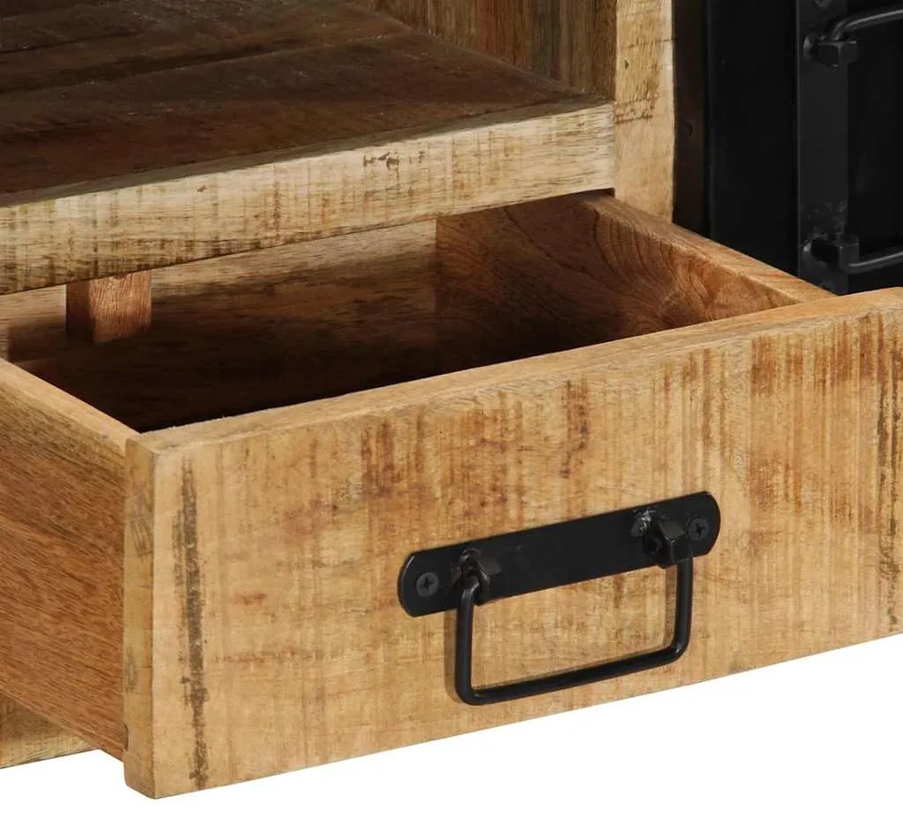 ντουλάπι τηλεόρασης vidaXL 100x30x35 cm Στερεό ακατέργαστο ξύλο Mango