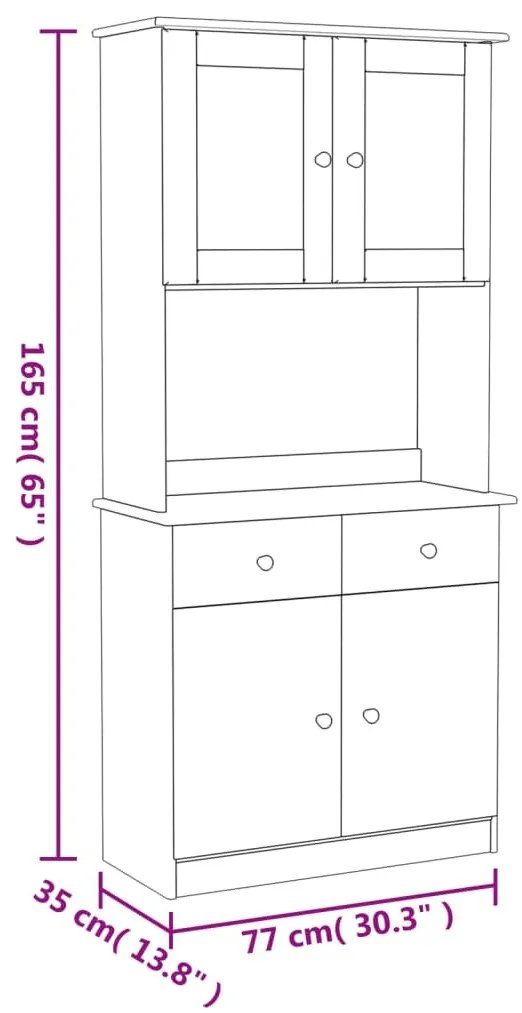 ΝΤΟΥΛΑΠΙ ALTA 77 X 35 X 165 ΕΚ. ΑΠΟ ΜΑΣΙΦ ΞΥΛΟ ΠΕΥΚΟΥ 3187773