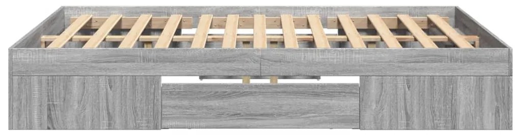 vidaXL Πλαίσιο Κρεβατιού Γκρι Sonoma 120x200 εκ. Επεξεργασμένο Ξύλο